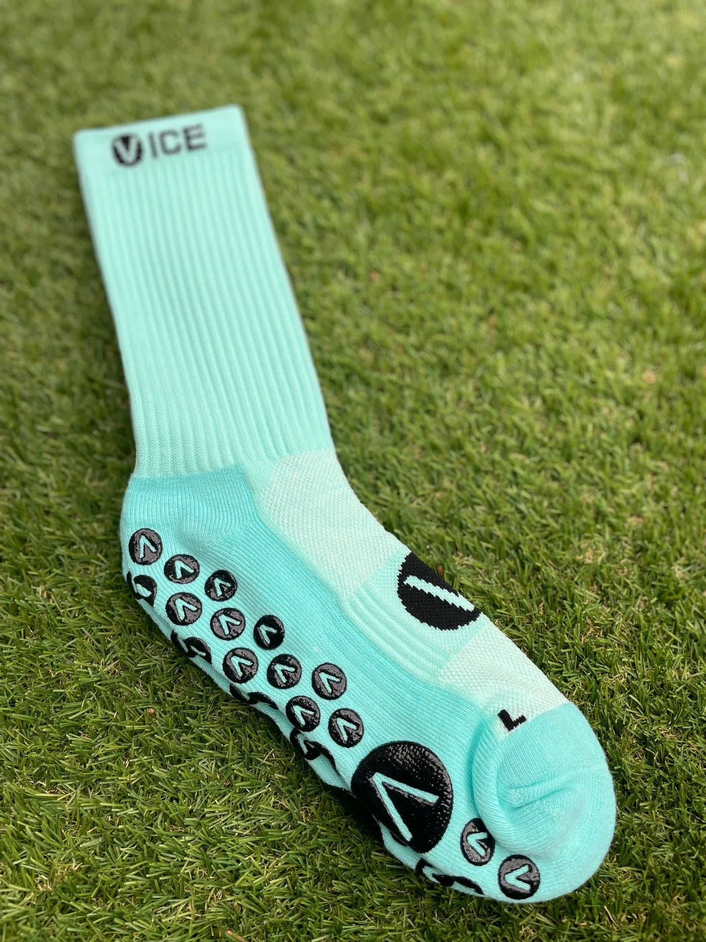 Grip Socks - Aqua Crew