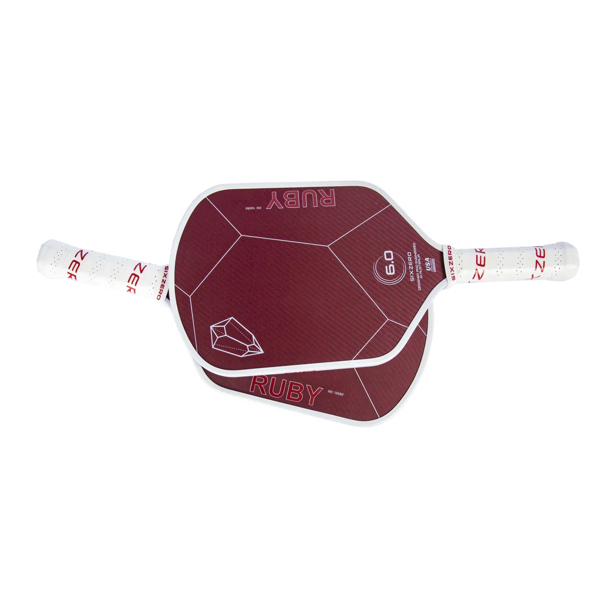 Six Zero Ruby 16mm White & Red