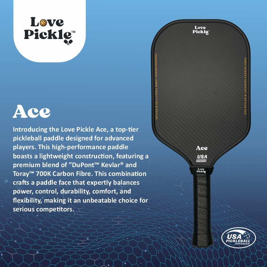 The Ace by Love Pickle: Best Pickleball Paddle for Intermediate Players