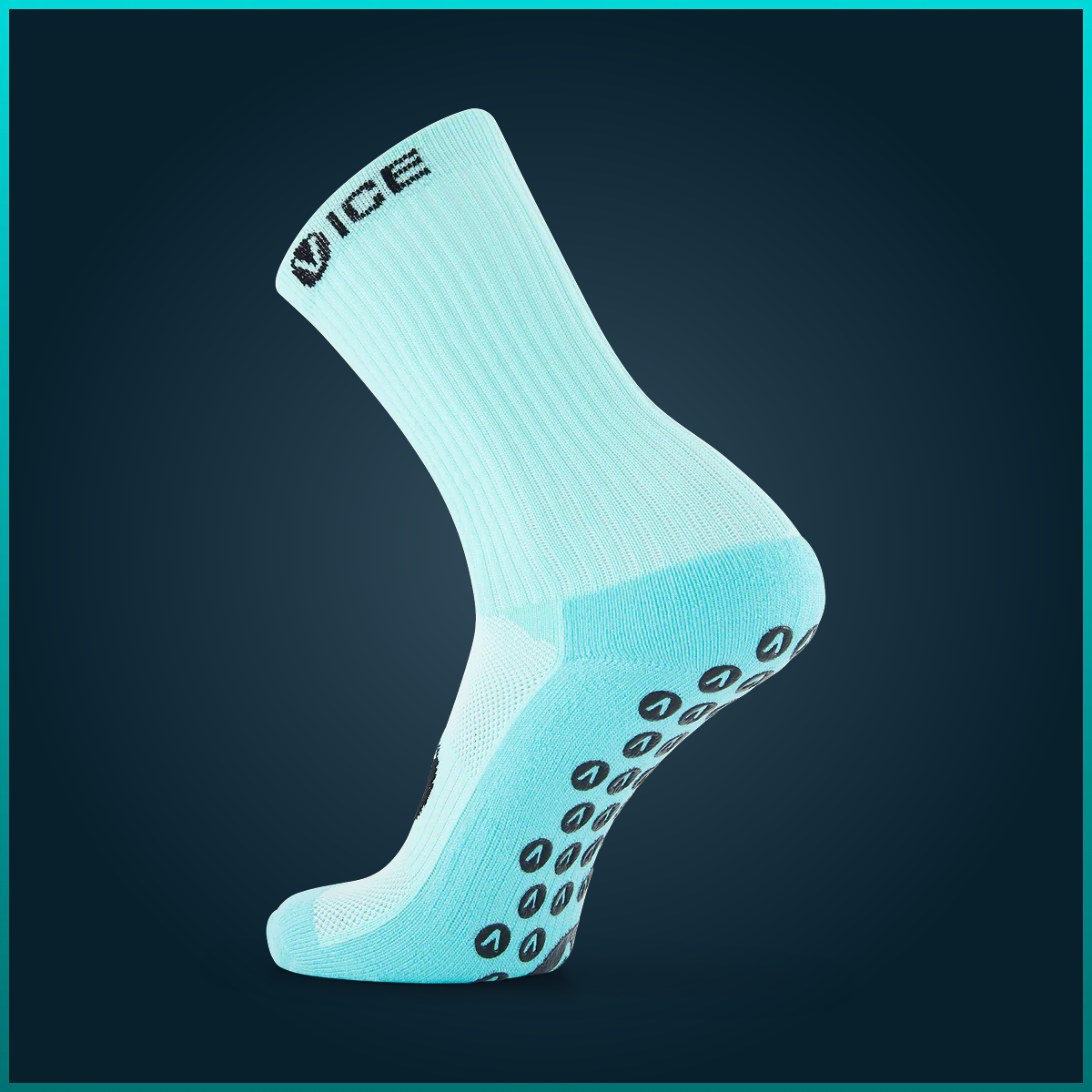 Grip Socks - Aqua Crew
