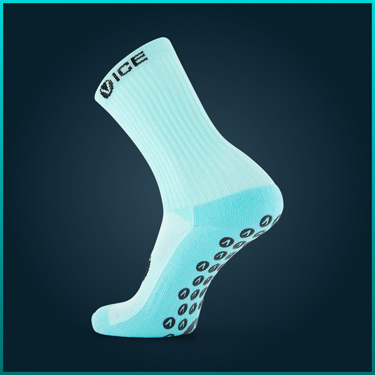 Grip Socks - Aqua Crew