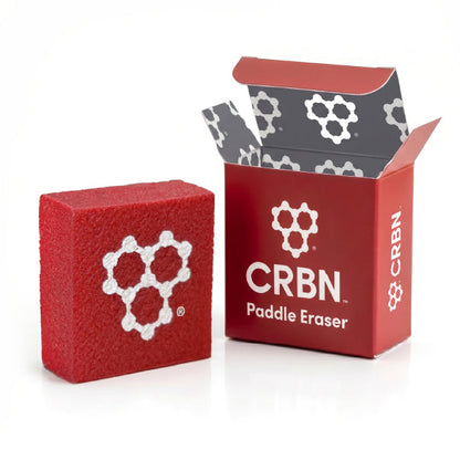 CRBN Pickleball Paddle Eraser, red with packaging