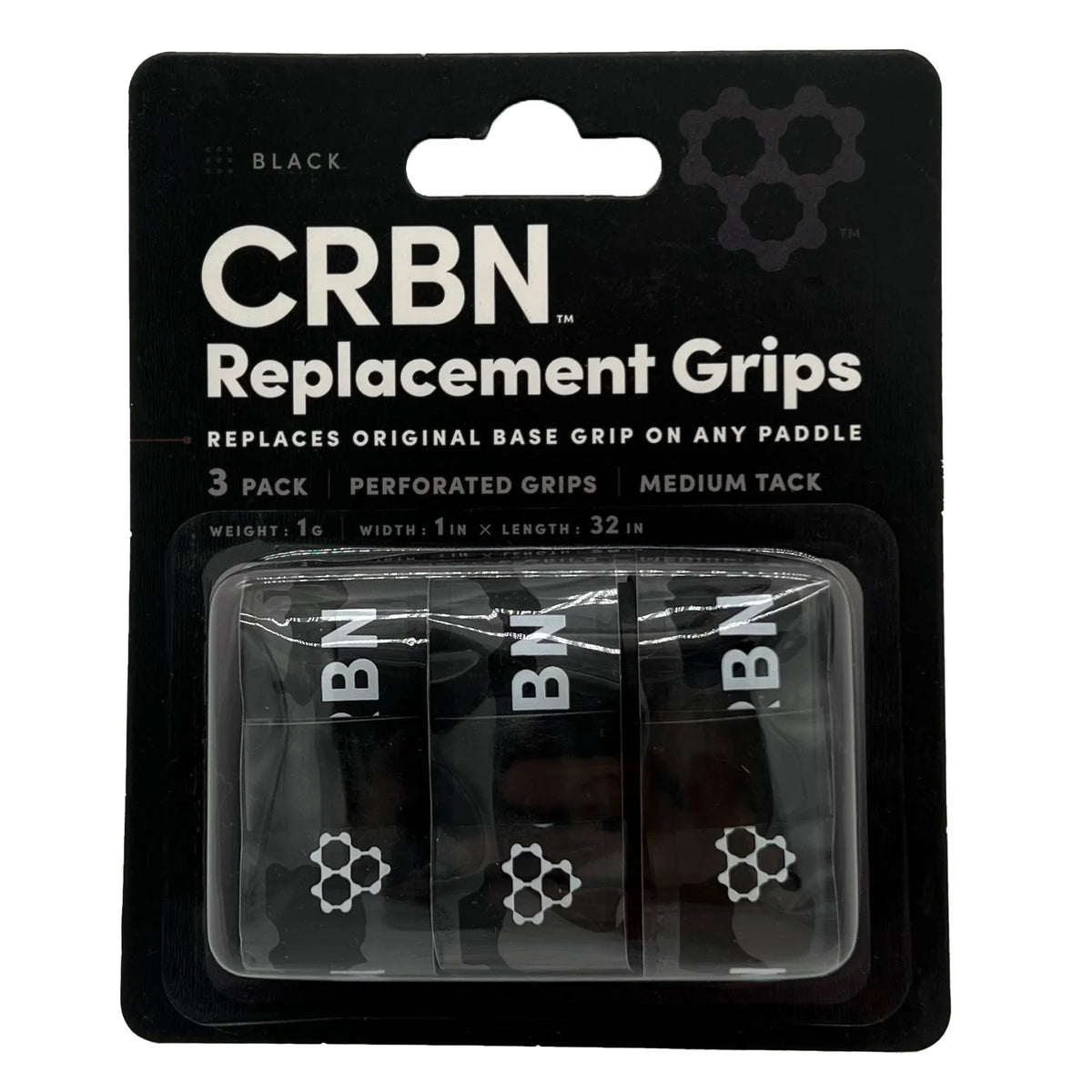CRBN Replacement Grips, black front view