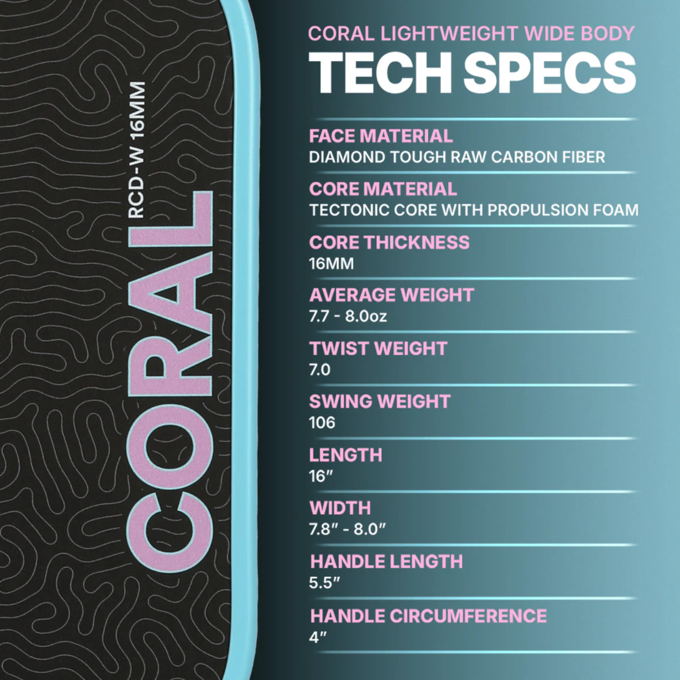 Coral 16mm Lightweight