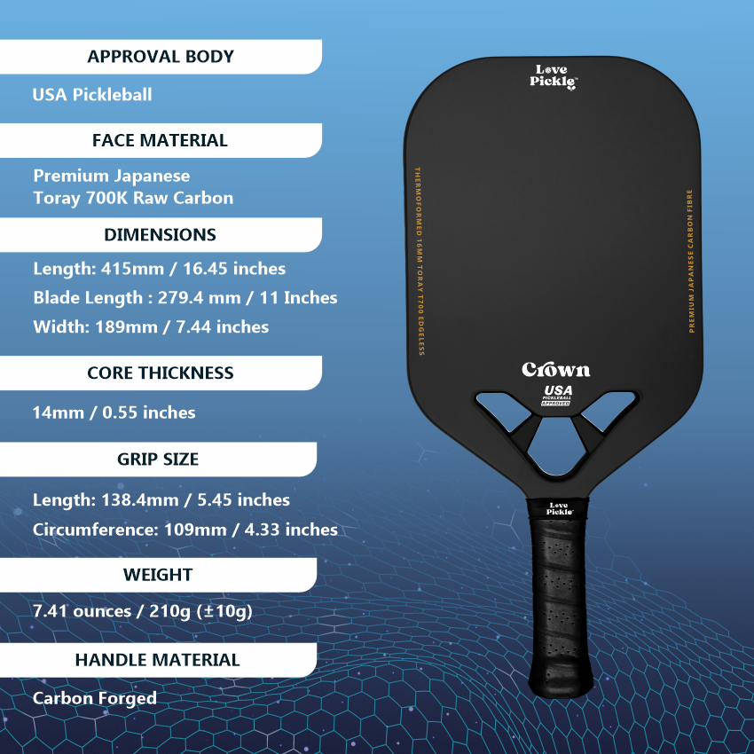 Love Pickle Crown Paddle and specifications