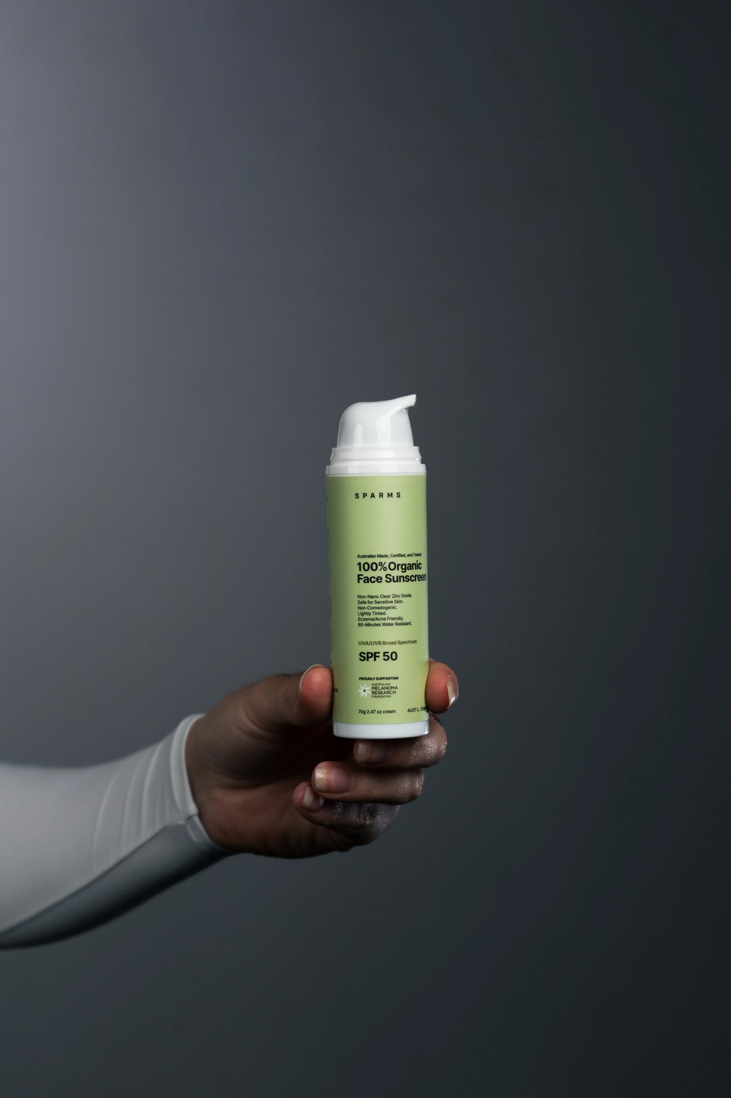 100% Organic Face Sunscreen