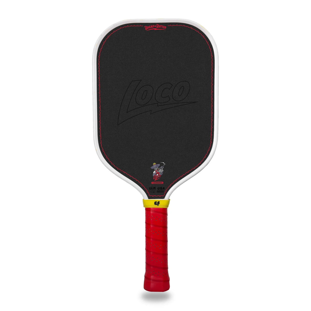 Bread & Butter Loco 2 pickleball paddle, Elongated shape, front view
