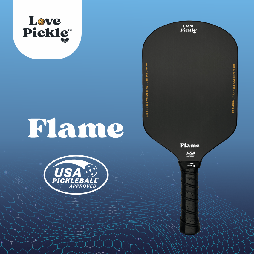 Love Pickle Flame Pickelball Paddle