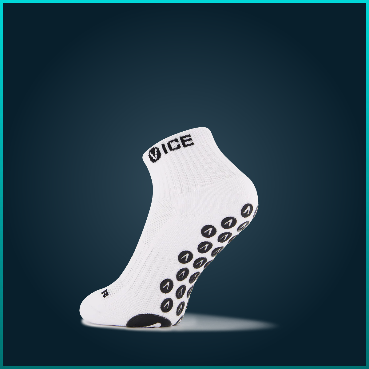 Grip Socks - White Quarter Crew