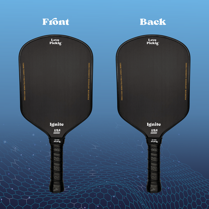 Love Pickle Ignite, The Ultimate Entry-level Pickleball Paddle Set of 2 front and back view