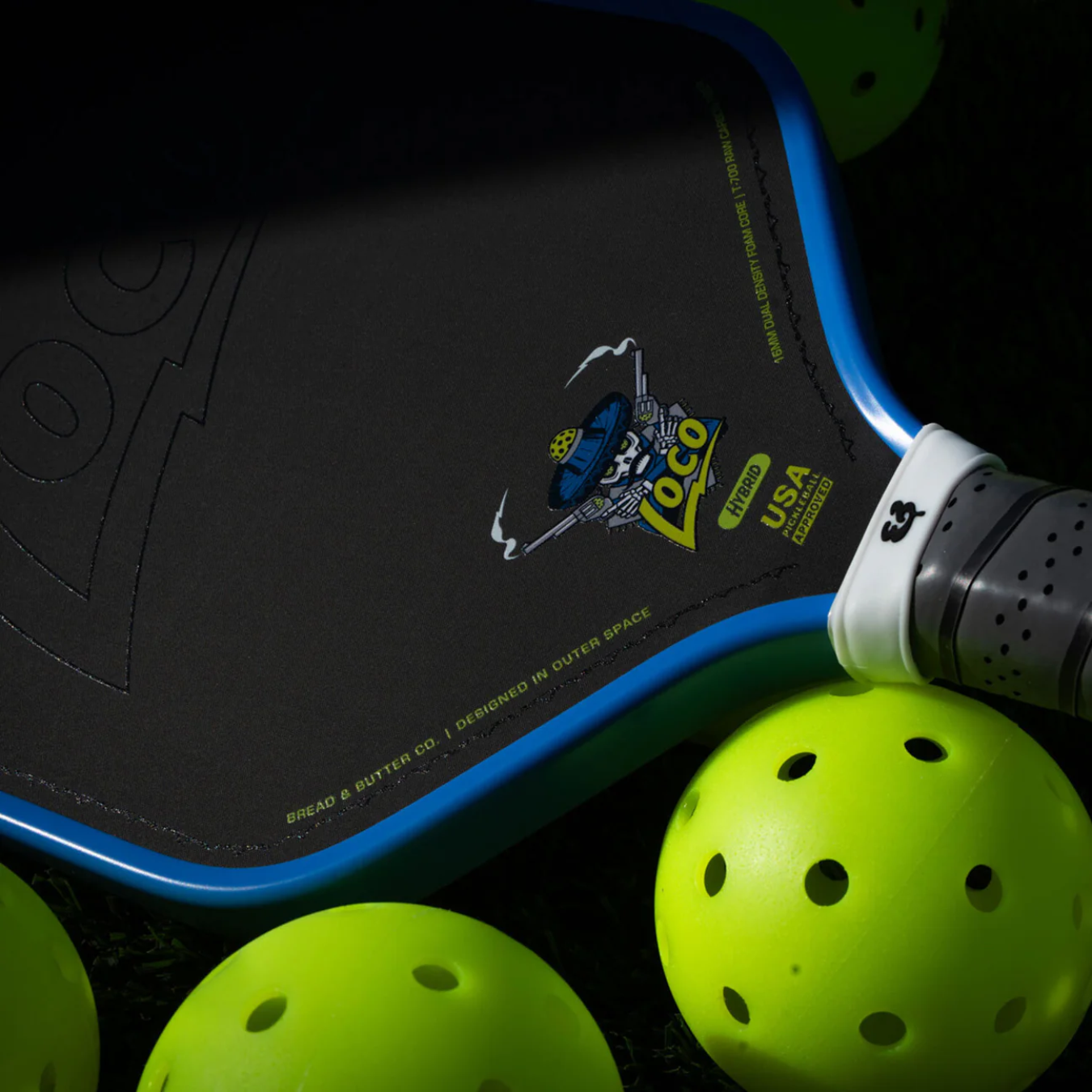 The Loco 16mm Pickleball Paddle – Hybrid