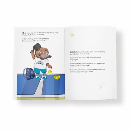 Love Pickle Children's Book - What is Pickleball? Pickleball Rules, Shots & Lingo