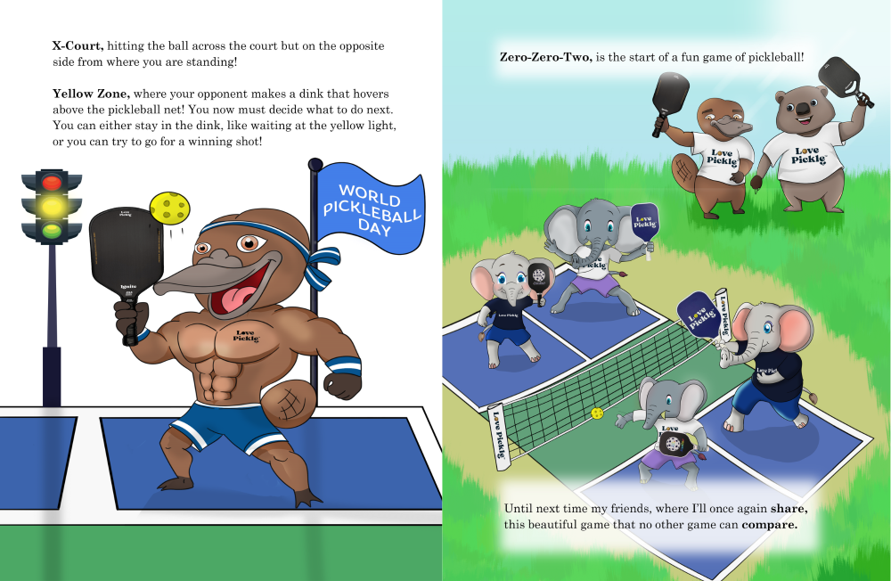 Love Pickle Children's Book - What is Pickleball? Pickleball Rules, Shots & Lingo